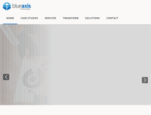 Tablet Screenshot of blueaxis.com